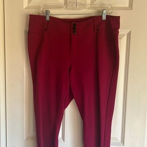 Like New Torrid brand Size 16 raspberry colored jeggings
